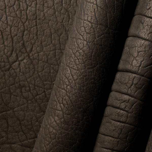 black buffalo leather